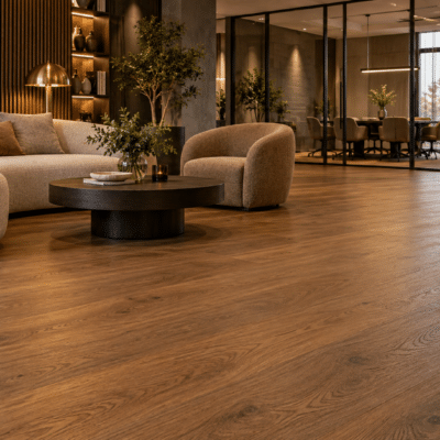 Warm eiken of middenbruin hout