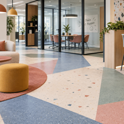 Verschillende kleuren,vormen en materialen gecombineerd