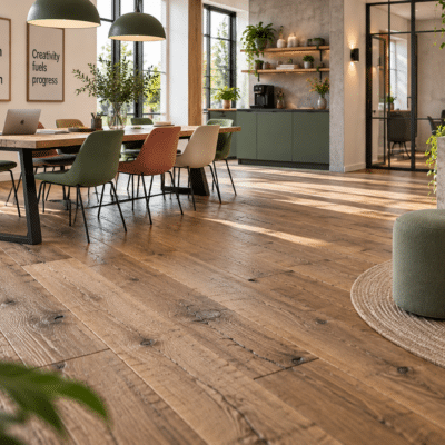 Natuurlijk hout met zichtbare structuur
